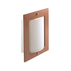 Aric - BELLA - Applique Mur E27 60W max., bois clair, verre opale, Lpe non incl.