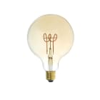 Aric - Lpe déco globe E27 LED 3,5W 2200K 130lm, Cl. Enrg = G, 25000H, dimmable, ambrée