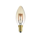 Aric - Lpe déco flamme E14 LED 2,5W 2200K 75lm, Cl. Enrg = G, 25000H, dimmable, ambrée