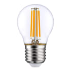 Aric - Lpe sphérique G45 Filament LED E27 3,8W 2700K 470lm, Cl.Energ. E, 15000H, claire