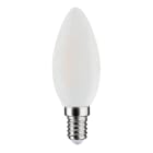 Aric - Lampe flamme C45 E14 LED 4W 3000K 700lm, Cl.Energ ErP2021 = E,15000H, opale,dimm