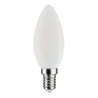 Aric - Lpe flamme C45 E14 Filament LED 6W 3000K 806lm, Cl.Energ. E, 15000H, opale, dim.