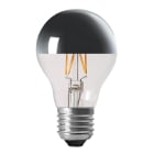 Aric - Lampe deco Calotte argentee A60 E27 LED 4,1W 2500K 320lm, 25000H, dimmable