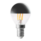 Aric - Lampe deco Calotte argentee P45 E14 LED 4,1W 2500K 280lm, 25000H, dimmable