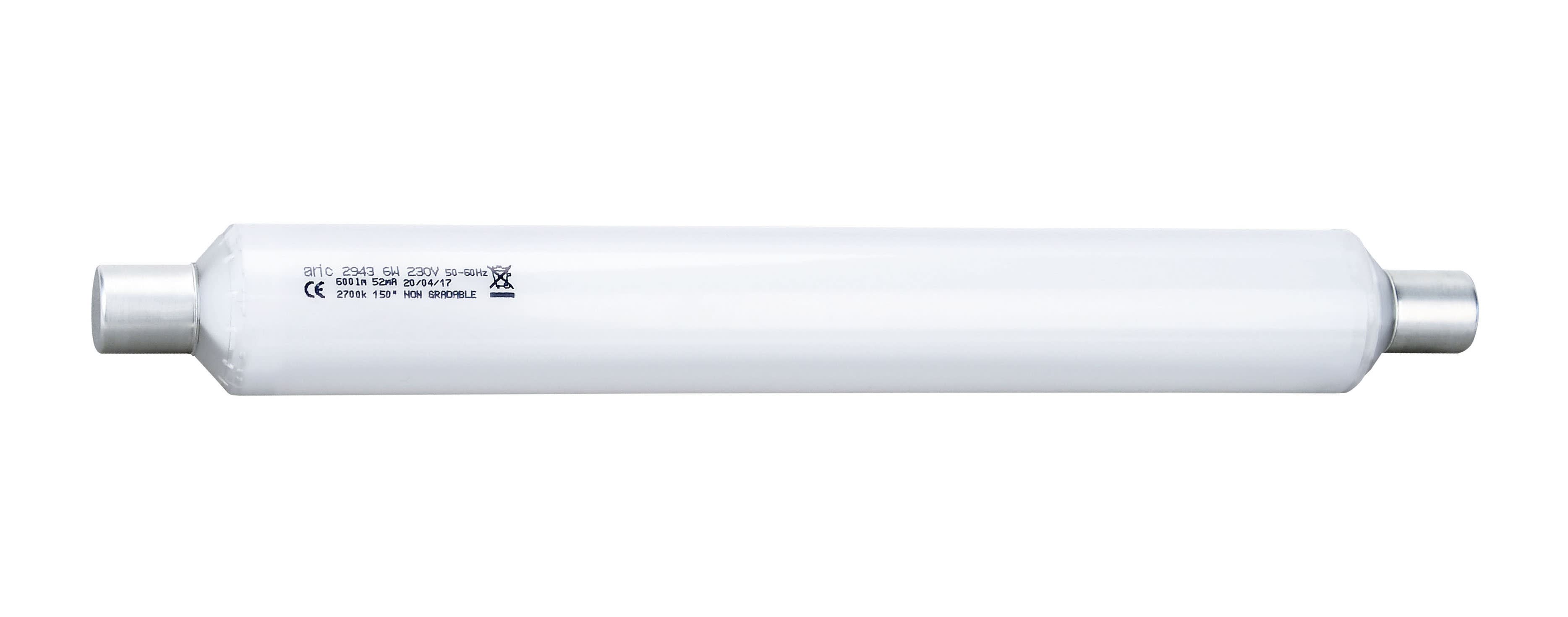 Aric - Lampe linolite S19, LED 7,2W 2700K 650lm, 20000H, Cl.energ. ErP 2021 =F