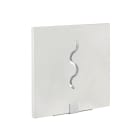 Aric - VIAX - Applique Mur plâtre, carré, blanc, LED intég. 3X1,2W 6300K 220lm