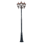 Aric - MONACO -Lant.+Mat IP43 IK02, cuivré, E27 3x100W max., Lpe non incl.,haut.2,55m