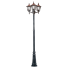 Aric - MONACO -Lant.+Mat IP43 IK02, cuivré, E27 3x100W max., Lpe non incl.,haut.2,55m