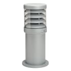 Aric - POLO - Borne Ext. IP65 IK07, gris RAL9006, E27 70W max, Lpe non incl., haut.35cm