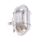 Aric - Hublot Ext. IP44 IK02, ovale, blanc, E27 60W max., lpe non incl.