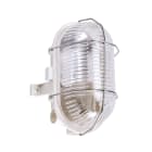 Aric - Hublot Ext. IP44 IK02, ovale, blanc, E27 60W max., lpe non incl.