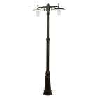 Aric - TOSCANE - Lant.+Mat IP43 IK02, noir, E27 2x57W max., Lpe non incl., haut.2,33m