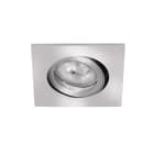 Aric - TIPO C-230 - Encastré GU10, carré, orientable et basc., alu, Lpe non incl.