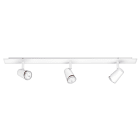 Aric - JUDY B3-Plaf./Appl. 3 spots GU10, blanc, a/lpes LED 3,6W 3000K 400lm dimm. incl