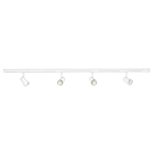Aric - JUDY-Rail 1all. 029 +4 spots GU10, blanc, a/lpes LED 3,6W 3000K 400lm dimm. incl