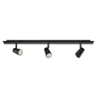 Aric - JUDY B3-Plaf./Appl. 3 spots GU10, noir, a/lpes LED 3,6W 3000K 400lm dimm. incl