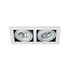 Aric - QUADRA 110 - Encastré GU5,3, orientable et basc., blanc, Lpe non incl.