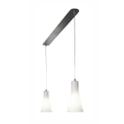 Aric - DIANA 140 - Suspension double E27, Ø140mm, verre opale, Lpe non incl.