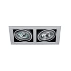 Aric - QUADRA 110 - Encastré GU5,3, orientable et basc., gris, Lpe non incl.