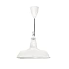 Aric - NOSTALGIE - Suspension déco E27 en acier blanc, Lpe non fournie