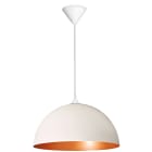 Aric - COMO - Suspension E27 60W max, Ø335mm, acier blanc/int.cuivré, Lpe non incl.