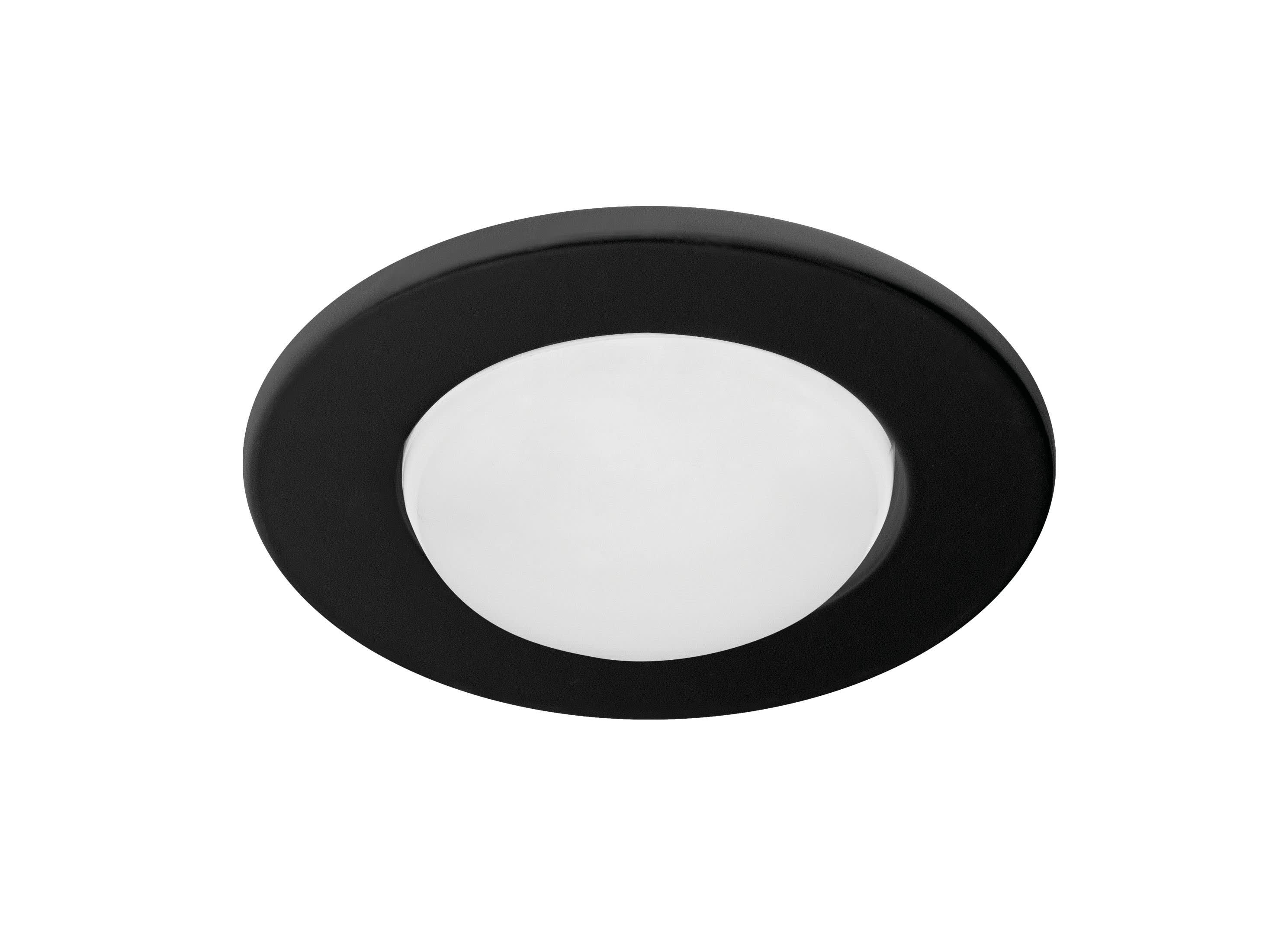 Aric - EN63 - Encastré pour Lpe E27 R63, noir, avec connexion sans outil
