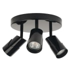 Aric - Plafonnier KELY P3 GU10, noir, LED 5W CCT 3000-4000K 500lm 15000H incl.