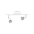 Aric - ECCO B2 - Plaf./Appl.Mur 2 spots GU10 50W max., blanc, Lpes non incl.