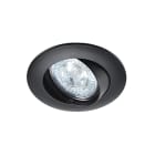 Aric - LUNAR 50-12 - Encastré GU5,3, rond, basculant, noir, Lpe non incl.