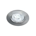 Aric - DISK - Encastré GU10, rond, fixe, nickel, Lpe non incl.,conx°s/outil