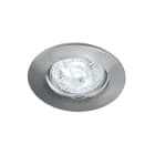 Aric - DISK - Encastré GU10, rond, fixe, nickel, Lpe non incl.,conx°s/outil