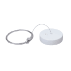 Aric - Kit de suspension pour LEXA : patère acier blanc et filin acier