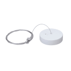 Aric - Kit de suspension pour LEXA : patère acier blanc et filin acier