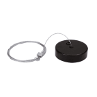 Aric - Kit de suspension pour LEXA : patere acier noir et filin acier