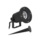 Aric - ASTER - Proj. Ext. IP65 IK07 GU10, basc., noir, a/lpe LED 4,5W 4000K 495lm incl.