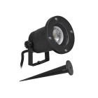 Aric - ASTER - Proj. Ext. IP65 IK07 GU10, basc., noir, a/lpe LED 6W 4000K 500lm incl.