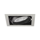 Aric - KIT QUADRA MONO -Downlight orient. gris, module LED 34W 4000K 40° 3400lm incl