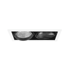 Aric - KIT QUADRA DUO -Downlight orient.blanc, 2 mod. LED 34W 3000K 40° 3300lm incl