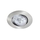 Aric - K8 - Encastré, basc. 20°, nickel, LED intég. 8W 3000K 680lm, UGR <22, dimmable