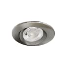 Aric - AXEL - Encastré IP20/65 Vol.2, bascul., nickel, LED 6W 550lm 3000/4000K (CCT)