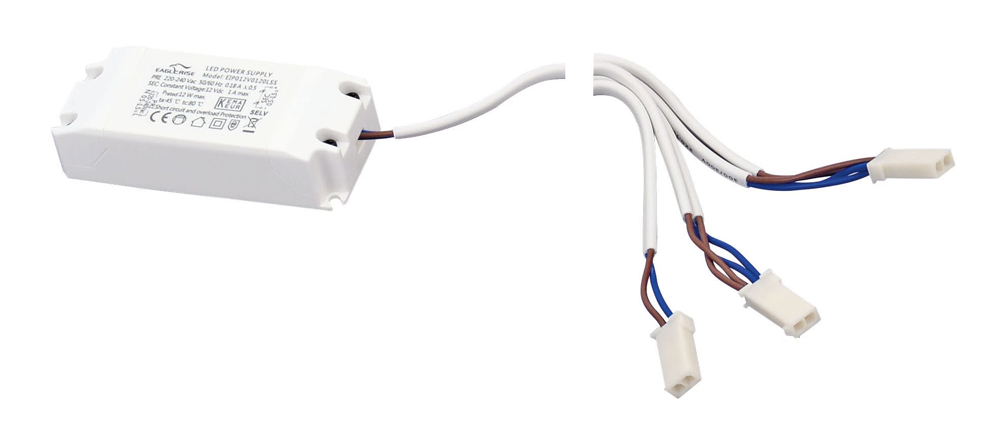 Aric - Alimentation LED 12V - 12W avec connecteurs