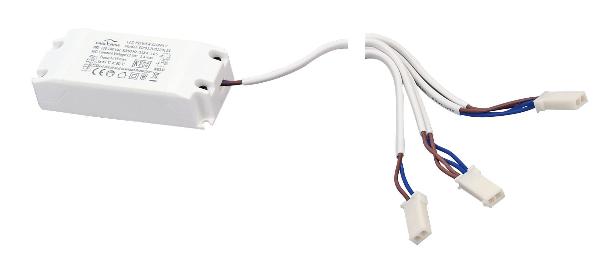 Aric - Alimentation LED 12V - 12W avec connecteurs