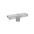 Aric - Fixation pour montage sur mât pour 1 ou 2 projecteurs TWISTER 3 HP gris