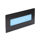 Aric - BALIZ 3 - Encastré Mur rectang., fixe, noir, LED intég. 3,8W bleu