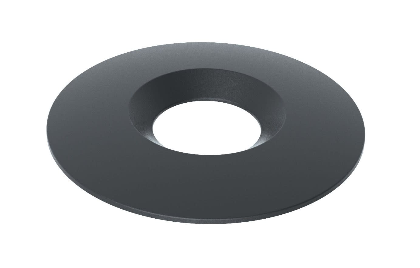 Aric - Collerette pour encastré AIR BLOCK 3 - couleur noire - fixation par clip