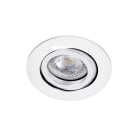 Aric - TIPO R - Encastré GU10 rond, orientable, blanc, a/lpe LED 6,6W 3000K 680lm incl