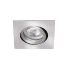 Aric - TIPO C - Encastré GU10, carré, orientable, alu, a/lpe LED 6,6W 4000K 680lm incl.