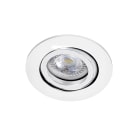 Aric - TIPO - Encastré GU10, rond, orientable, blanc, a/lpe LED 6W 3000K 470lm incl.