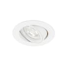 Aric - SPEED 70 - Enc.GU10, IP20, rond, basculant, blanc, lpe LED 6W 4000K 500lm incl.