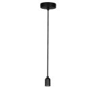 Aric - EPOQUE - Susp. E27 60W max, douille style rétro, noir mat, Lpe non incl.